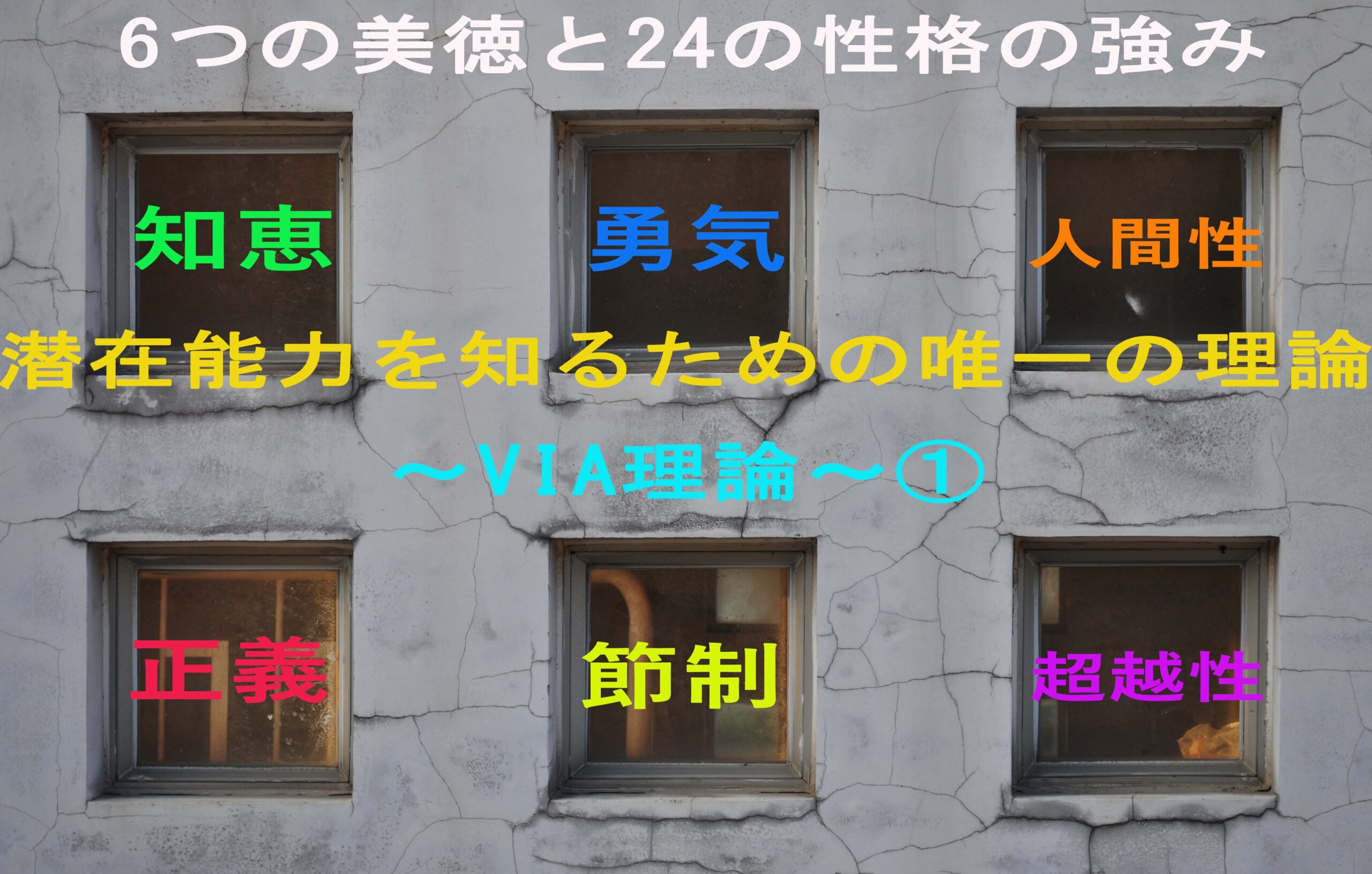 潜在能力を知るための唯一の理論～VIA理論～①